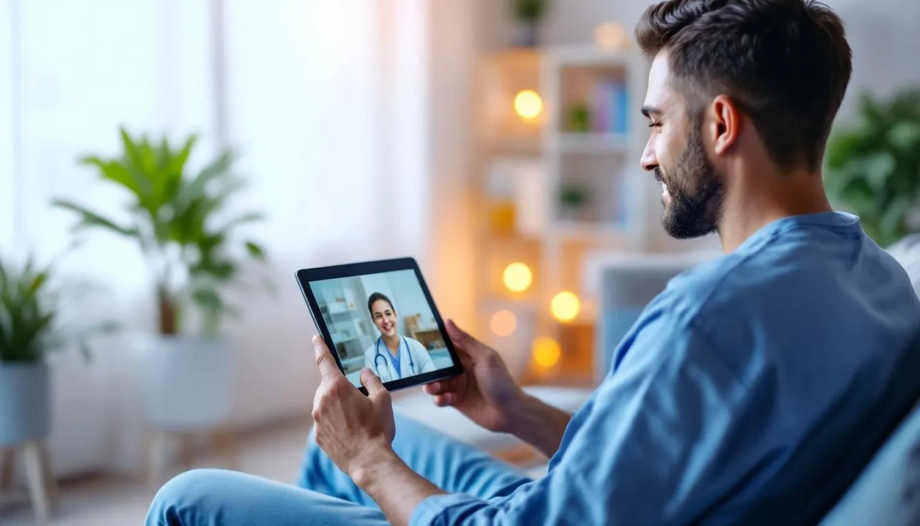 this image depicts Virtual Visit A New Standard in Medical Care