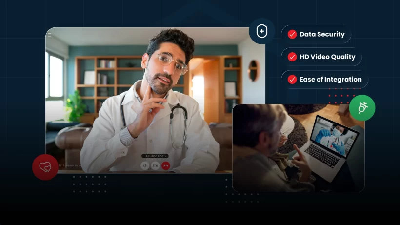 this image depicts Top Features to Look for in a Telehealth Video Platform
