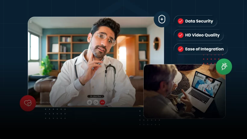 this image depicts Top Features to Look for in a Telehealth Video Platform