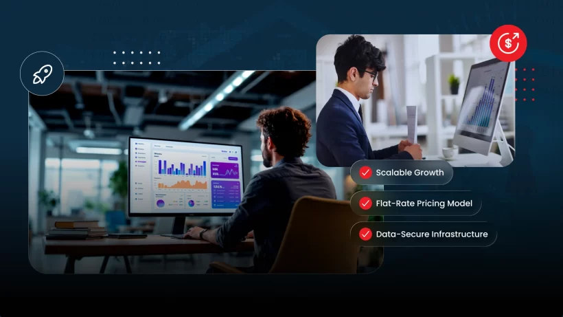 This image depicts How the Flat Rate Pricing Model Builds Scalable, Data-Secure Video Infrastructure